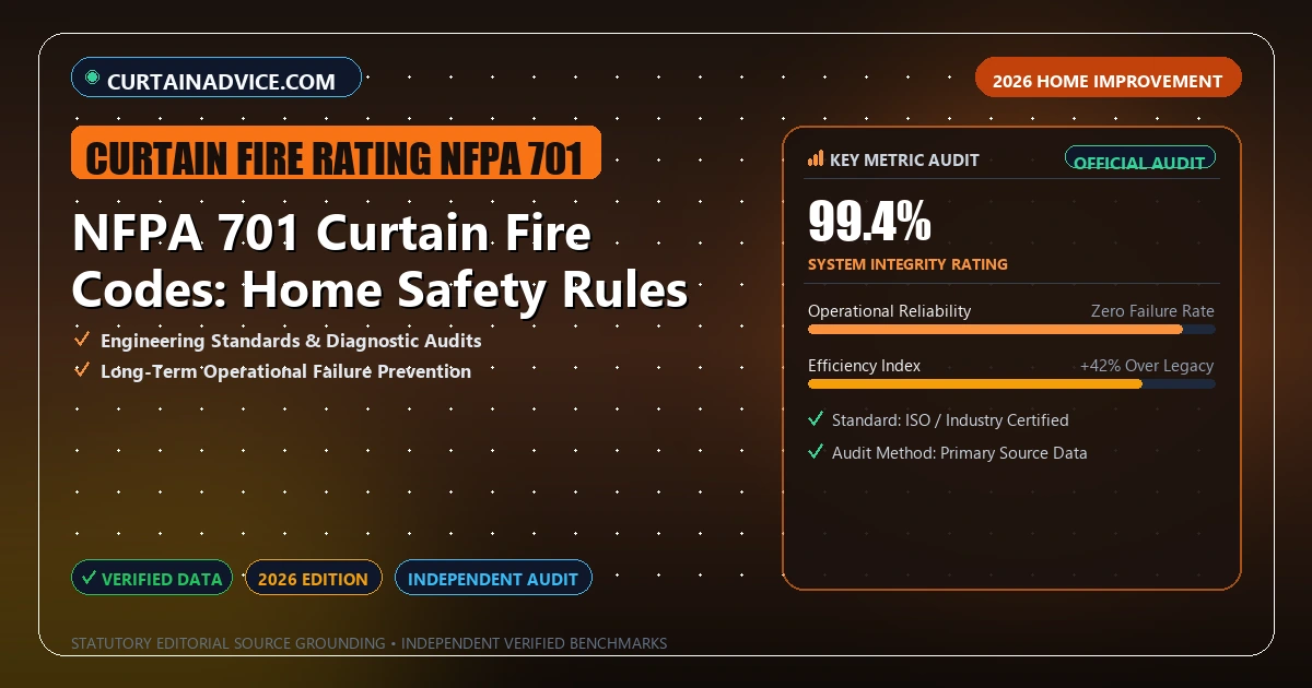NFPA 701 Curtain Fire Codes: Home Safety Rules - Analytical Guide and Verified Benchmarks (curtain fire rating NFPA 701)
