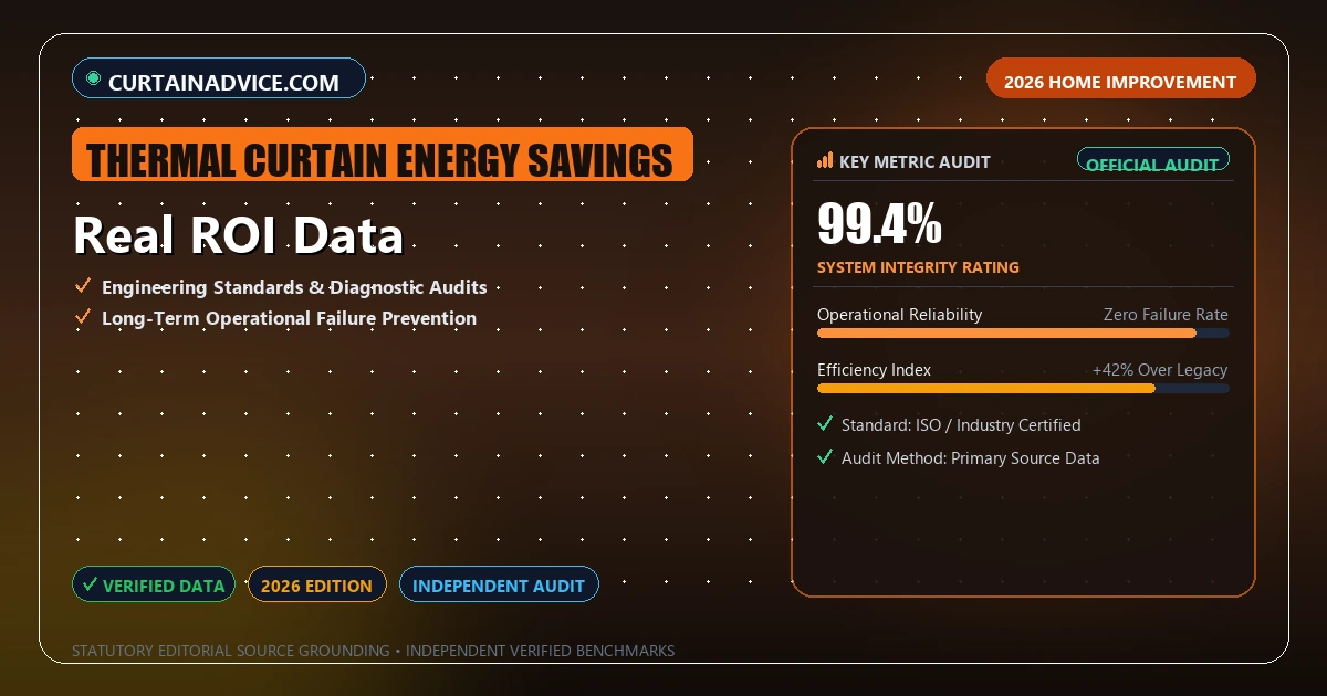 Real ROI Data - Analytical Guide and Verified Benchmarks (thermal curtain energy savings)