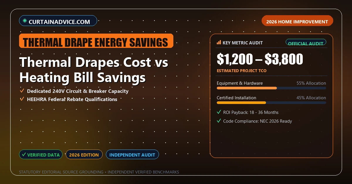 Thermal Drapes Cost vs Heating Bill Savings - Analytical Guide and Verified Benchmarks (thermal drape energy savings)