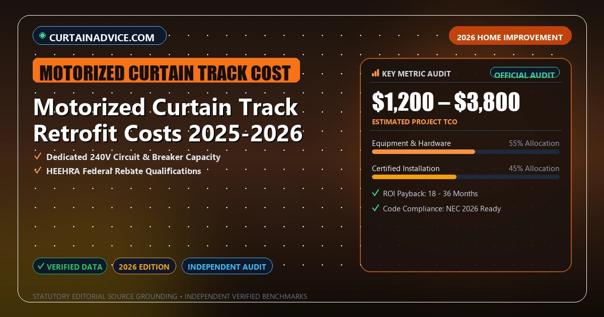 Motorized Curtain Track Retrofit Costs 2025-2026 - Analytical Guide and Verified Benchmarks (motorized curtain track cost)