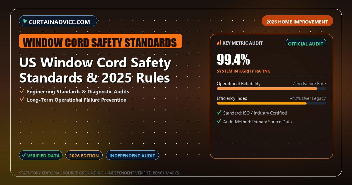 US Window Cord Safety Standards & 2025 Rules - Analytical Guide and Verified Benchmarks (window cord safety standards)